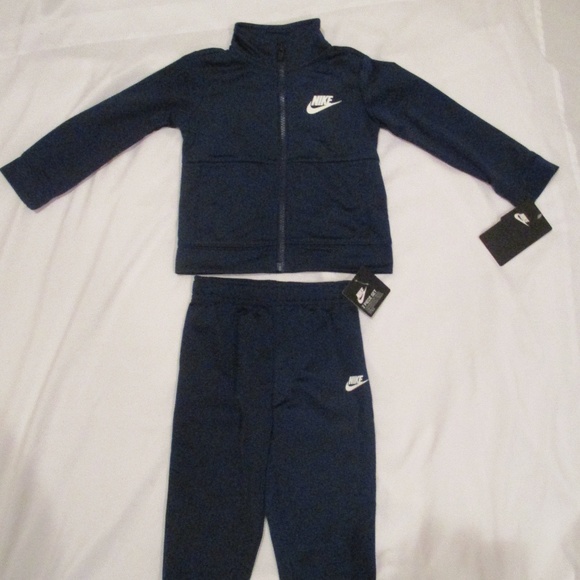 nike tracksuit dark blue
